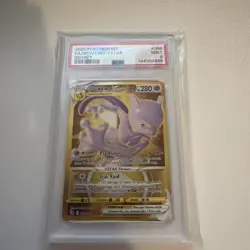 Pokemon Go Mewtwo VSTAR 2022 Full Art Secret Rare Card PSA 9 #086 - Image 1