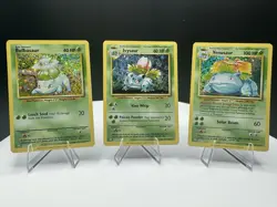 Pokemon TCG Classic Bulbasaur Ivysaur Venusaur Holo Evolution Line CLV 001-003 - Image 1