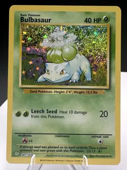 Pokemon TCG Classic Bulbasaur Ivysaur Venusaur Holo Evolution Line CLV 001-003 - Image 3