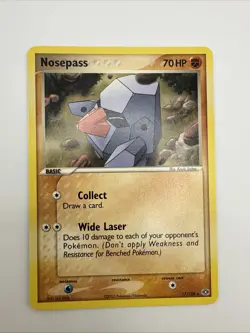 Nosepass 17/106 EX Emerald Regular Rare Pokemon Card - Image 3