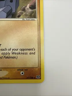 Nosepass 17/106 EX Emerald Regular Rare Pokemon Card - Image 5