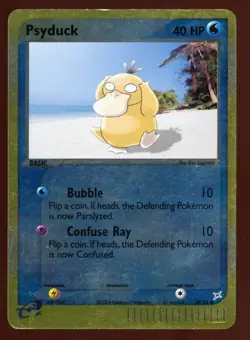 Pokemon TCG Psyduck Reverse Holo Card 44/95 Team Magma vs Team Aqua MP - Image 1