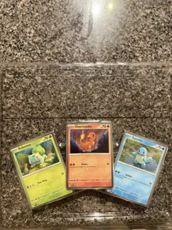 Pokemon 151 Poster Collection Holo Promo Set Bulbasaur Charmander Squirtle NM - Image 1
