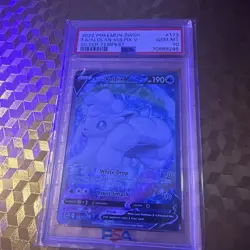 Pokemon TCG Alolan Vulpix V (Full Art) Silver Tempest 173/195 PSA 10 🔥 - Image 2