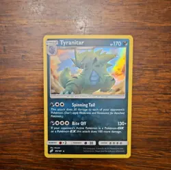 Pokemon TCG SM Team Up 85/181 Tyranitar Holographic Rare Card - Image 1