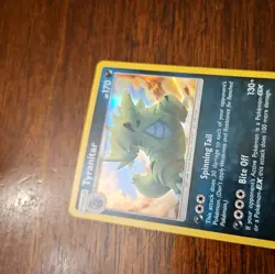 Pokemon TCG SM Team Up 85/181 Tyranitar Holographic Rare Card - Image 3