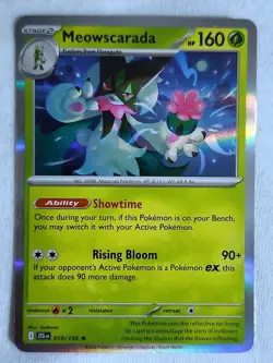 Meowscarada #18/159 Sv:09 Journey Together Rare Holo Pokemon TCG - Image 1