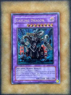 Yugioh Gatling Dragon FET-EN035 Ultimate Rare 1st Ed NM - Image 1