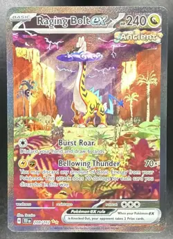 2024 Pokemon Gaming Temporal Forces Raging Bolt ex #208/162 - Image 1
