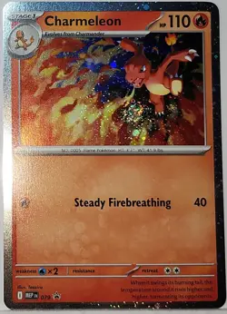 Fart Swirl 🌀 Charmeleon 079 Cosmos Holo Bleed Error Rare Pokemon Chaos Rising ✨ - Image 3