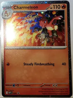 Fart Swirl 🌀 Charmeleon 079 Cosmos Holo Bleed Error Rare Pokemon Chaos Rising ✨ - Image 4
