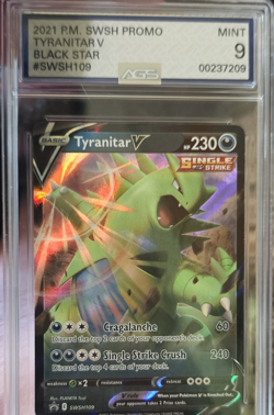 Tyranitar V AGS 9 2021 SWSH Sword & Shield Promo SWSH109 Holo EN - Image 1