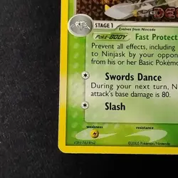 Pokemon TCG Ninjask 13/107 Deoxys Reverse Holo Stamped NM - Image 5