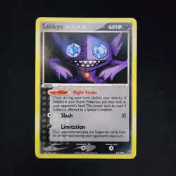 Pokemon Sableye 23/107 Deoxys Rare NM - Image 1