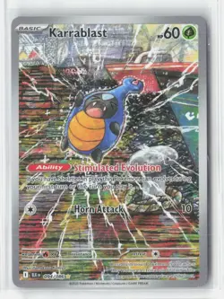Karrablast 094/086 Holo Illustration Rare Black Bolt Pokemon Near Mint B314 - Image 1