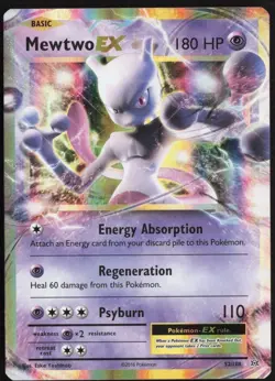 Pokemon TCG~Mewtwo EX~XY Evolutions~Ultra Rare~52/108~NM - Image 1