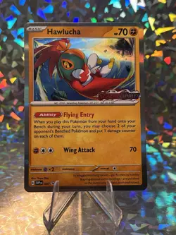POKEMON TCG Scarlet and Violet Hawlucha 007 Build & Battle Promo Deck - Image 1