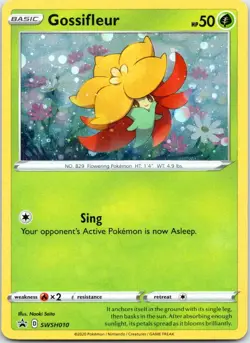 GOSSIFLEUR SWSH010 COSMOS HOLO PROMO SWORD & SHIELD PROMO POKEMON LP - Image 1