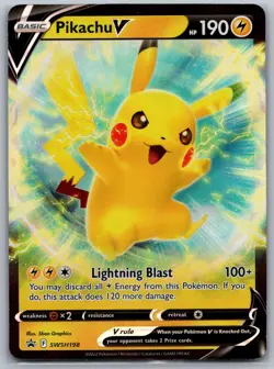 Pikachu V SWSH198 - NM - Sword & Shield Promo - Pokemon TCG - Image 1