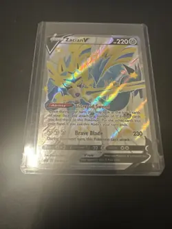Zacian V (Shiny) SWSH292 SWSH: Sword & Shield Promo Cards Holo NM - Image 1