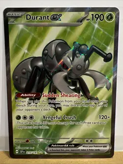 Pokemon TCG Durant EX 215/191 Surging Sparks Ultra Rare - Image 1