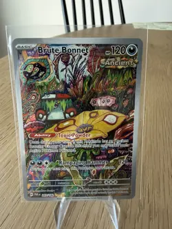 Pokemon TCG Brute Bonnet 207/182 SV04 Paradox Rift Illustration Rare Holo - Image 1