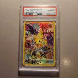 2023 Pokemon Crown Zenith 160/159 Pikachu PSA 10 - Image 1