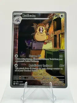 Pokemon Raticate Illustration Rare Reverse Holo Sv10 POR 099/088 90 HP - Image 1
