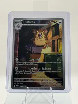 Pokemon Raticate Illustration Rare Reverse Holo Sv10 POR 099/088 90 HP - Image 3