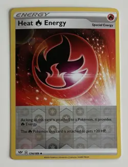 Heat R Energy 174/189 Pokemon TCG Darkness Ablaze Reverse Holo MP - Image 1