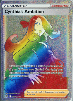 Cynthia's Ambition 178/172 Rainbow Rare Brilliant Stars NM - Pokemon TCG - Image 1