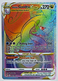 Hisuian Goodra VSTAR 202/196 Rainbow rare Lost Origin NM - Pokemon TCG - Image 1