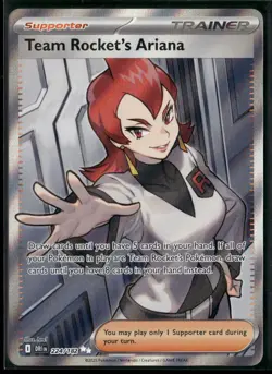Pokemon Team Rocket's Ariana - Ultra Rare 224/182 DRI SV10: Destined Rivals NM - Image 1