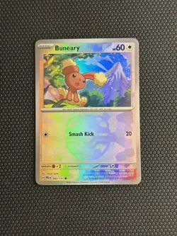 Buneary (Master Ball Pattern) 083/131 Holo SV: Prismatic Evolutions Pokemon NM - Image 1