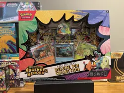 Pokemon Mega Evolution–Ascended Heroes Deluxe Pin Collection First Partners Pro… - Image 1