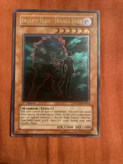 Yu-Gi-Oh! Destiny Hero Double Dude Ultimate Rare POTD-EN012 1ST EDITION - Image 1