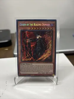 Queen of the Blazing Domain MP25-EN147 Prismatic Secret Rare 1st Edition - Image 1
