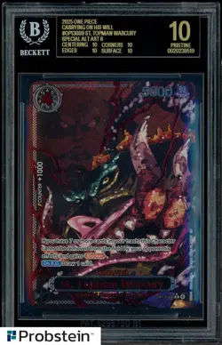 2025 One Piece Carrying His Will OP13089 St Topman Warcury BGS 10 BLACK LABEL - Image 1