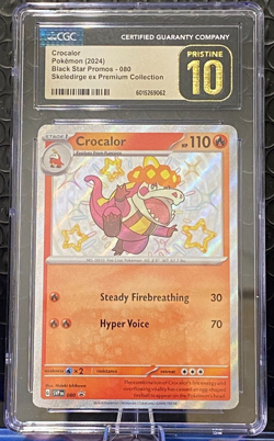Crocalor 080 Sv: Scarlet & Violet Black Star Promo Cards Holo CGC PRISTINE 10 - Image 1