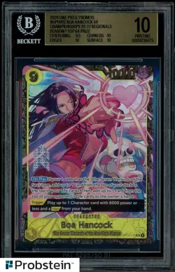 2026 One Piece Promos #OP14112 Boa Hancock Championships Regionals Top 64 BGS 10 - Image 1
