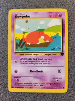 Pokemon Pokemon Slowpoke Non Holo Card 67/82 2000 excellent condition WOTC - Image 1