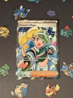 Pokemon Cards Emcee’s Hype 220/182 Full Art Secret Rare Destined Rivals - (NM) - Image 1