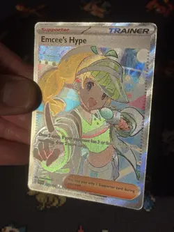 Pokemon Cards Emcee’s Hype 220/182 Full Art Secret Rare Destined Rivals - (NM) - Image 3