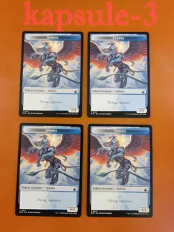 4x Sphinx (0017) | TOKEN | Ravnica Remastered | MTG Magic Cards - Image 1