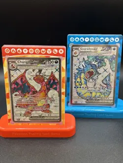 Pokemon Gyarados Charizard EX Premium Collection Ultra Pro 4pc Display (W Cards) - Image 1