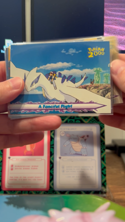 📈Lot of (12) 2000 Topps Pokemon The Movie 2000 blue logo cards | Sharp! - Image 2