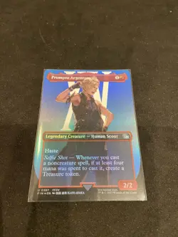 Prompts Argentum Borderless Foil #387 Fantasy Magic the Gathering Foil Card - Image 1