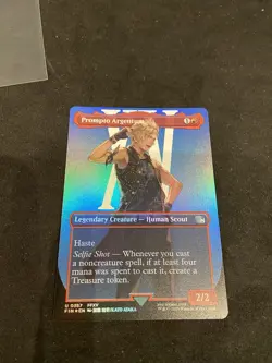 Prompts Argentum Borderless Foil #387 Fantasy Magic the Gathering Foil Card - Image 2