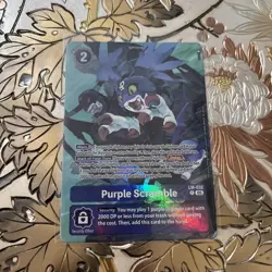 Digimon Card Game Purple Scramble Alternate Art Foil LM-032 - Image 1