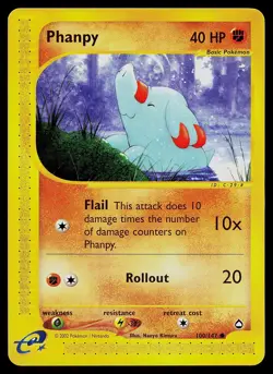 Pokemon Card - Phanpy Aquapolis 100/147 Common - Image 1